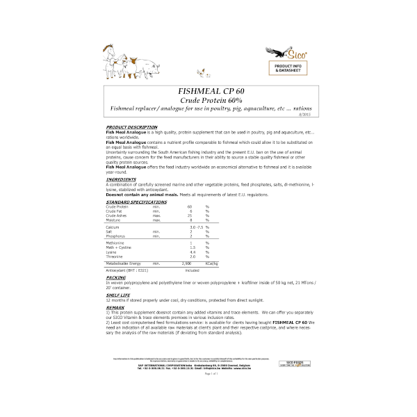 Sico Fish Meal CP60